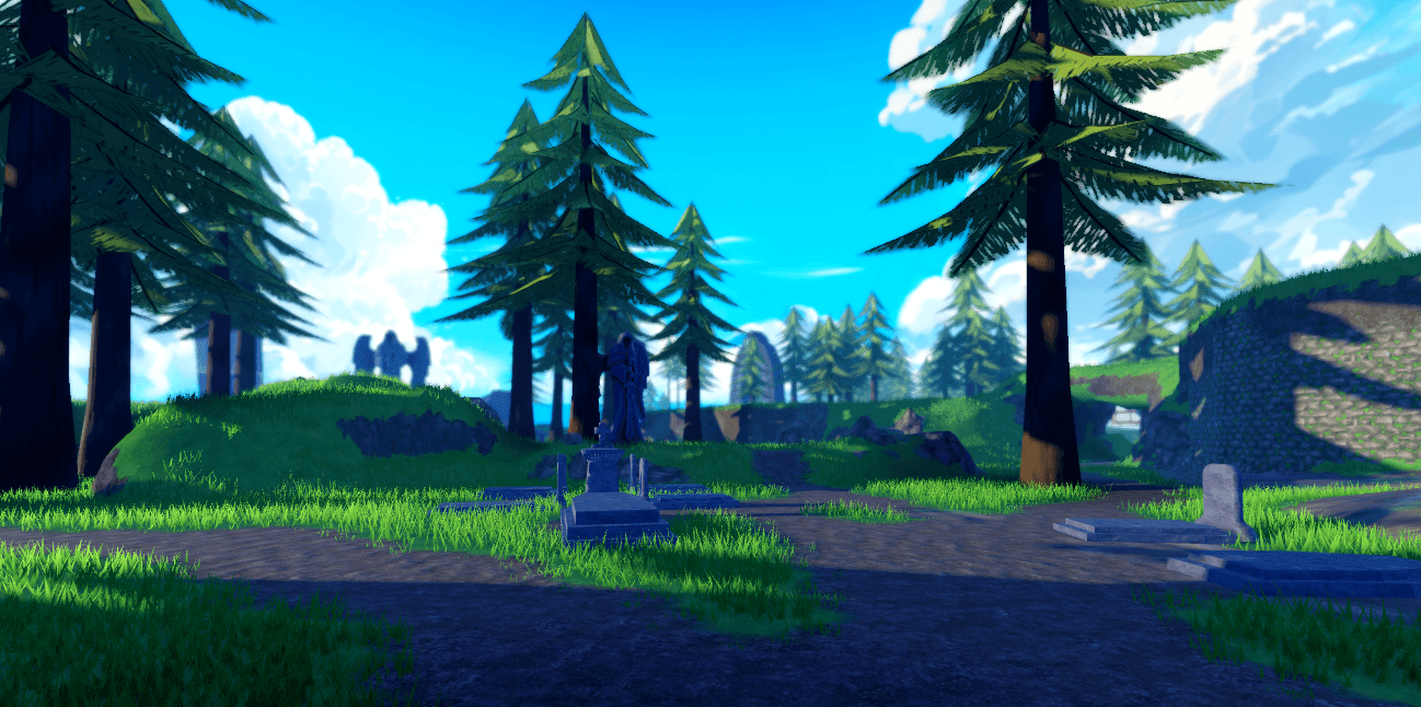 Forest Graveyard environment